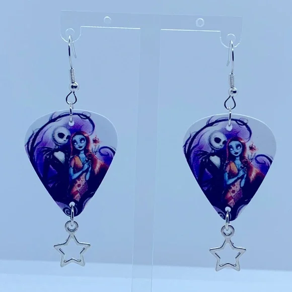 🖤Pick Any 3 for $12🖤 Guitar Pick Custom Earrings Nightmare Before Christmas - Picture 7 of 7